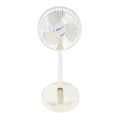 Tecnolab - Ventilador Mini Usb Con Pedestal Blanco Frescura Portátil - Ps