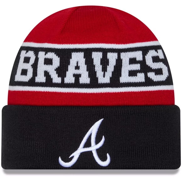 Gorro de Punto Reversible con Puño New Era Atlanta Braves en Azul Marino