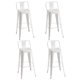thumbnail image 1 of Set De 4 Pisos De Bar Metal Tolix Blanco C/respaldo, 1 of 6