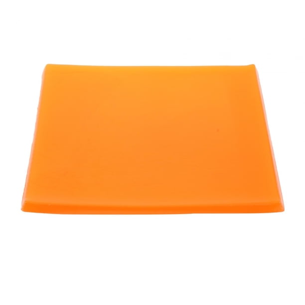 Almohadilla de gel para asiento de motocicleta, almohadilla de gel para moto, alfombrilla de gel para asiento largo, cojín de gel para silla para moto Naranja 25cmx25cmx1cm