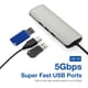 thumbnail image 5 of Hub USB-C Verbatim 9 en 1, 100 W PD, USB 3.0, LAN, HDMI, 5 of 9