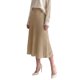 thumbnail image 4 of INSPIRE CHIC Falda Maxi de Mujer Plisada de Punto Acanalado con Cintura Alta Elástica Elegante Línea A con Vuelo Elástica Suave Casual Otoño Invierno Faldas de Suéter Pequeña Caqui, 4 of 6