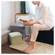 thumbnail image 3 of Reposapies De Almacenamiento Plegable Otomano 25x25x25cm Gris, 3 of 5