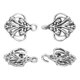thumbnail image 3 of Broche de Capa 2 Pares Coser en Ganchos y Ojos Broches de Capa Vintage (Plata), 3 of 7
