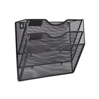 Magideal - Soporte De Archivo De Malla Estante De Pared Estante De Exhibición Estante De Almacenamiento De Archivos Exhibición Y Sujeción Soporte De Información Negro