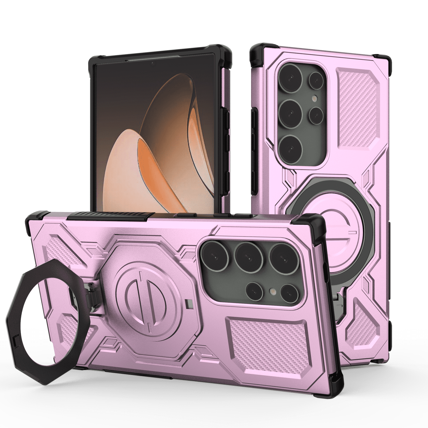 Funda Foxdock Para Samsung Galaxy S24 Ultra , Magnética, Ligera, Soporte 360°, Antigolpes