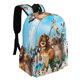 thumbnail image 2 of Madagascar-theme Backpack, Campus style schoolbag Bookbag with Adjustable Shoulder Straps And Large Zip Compartment, Unisex Travel Bags.42x30x15cm, 2 of 6