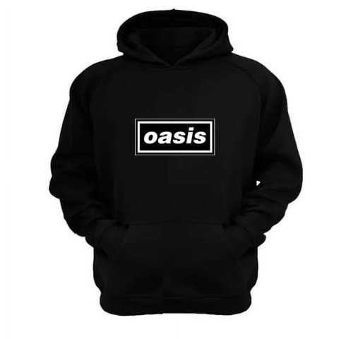 Genérico - Polerón Canguro Oasis Negro Talla Xs Unisex