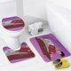 thumbnail image 4 of George encoge-theme 4-Piece Shower Curtain Set with Rugs, Waterproof Bathroom Decor Set Includes Bath Mat, U-Shaped Rug, Toilet Lid Cover and Curtain with Hooks, 4 of 6