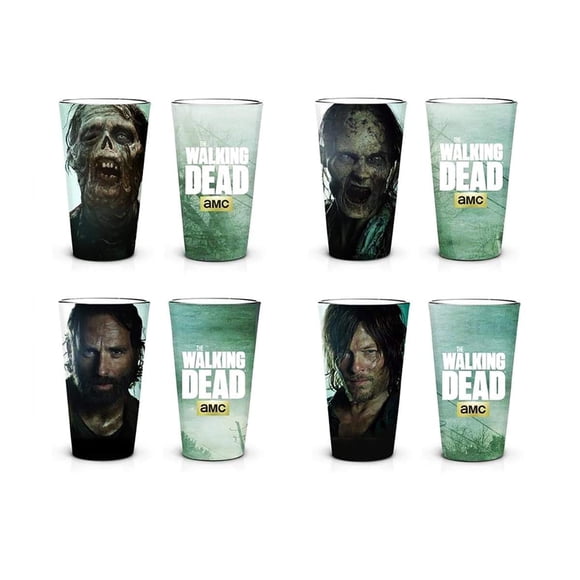 Set de vasos de pinta JUST FUNKY The Walking Dead New Asset x4