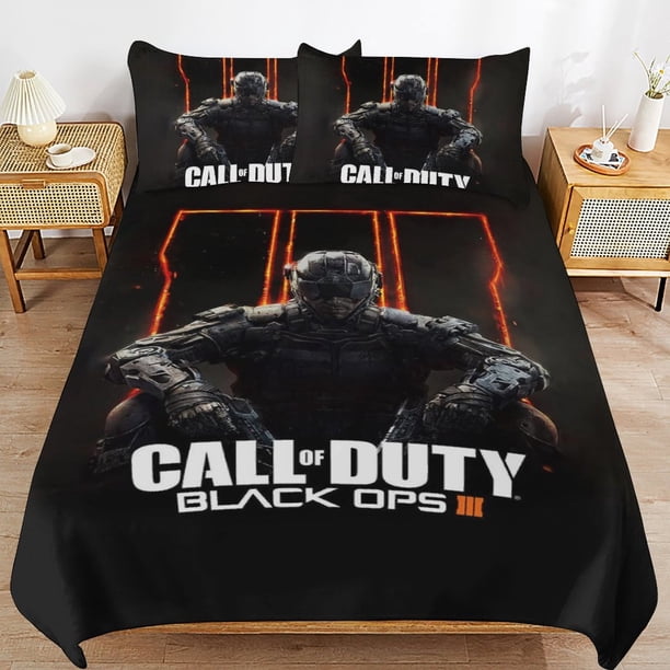Call Of Duty Bedding Set Duvet Cover Comfortable and Lightweight Cartoon Bedding 3 Piece Bed Set