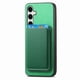 thumbnail image 5 of Funda de Cuero Magnética con Tarjetero para Samsung Galaxy S25 Cubierta Delgada Verde, 5 of 5