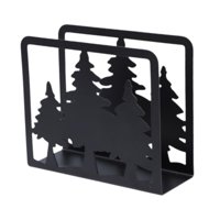 Magideal - Servilletero De Metal Con Diseño Navideño, Dispensador De Papel De Seda Para Fiestas De Picnic, Multiusos, 4,7 X 1,6 X 4 Pulgadas, Decoración De Mesa Estilo A