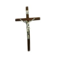 Magideal - Crucifijo De Pared De Madera, Escultura De Jesús, Cruz De Jesús De 12 Pulgadas, Adorno Colgante En La Pared Para Decoración Del Hogar, Oficina De Acci