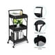 thumbnail image 2 of Carrito De Almacenamiento Organizador 3 Niveles Con Ruedas Negro, 2 of 6