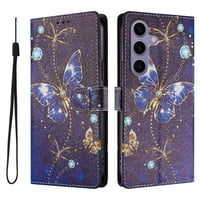 Foxdock Funda Tipo Cartera Para Samsung Galaxy S24 Fe Con Soporte Y Correa – Diseño De Patrones Lindos