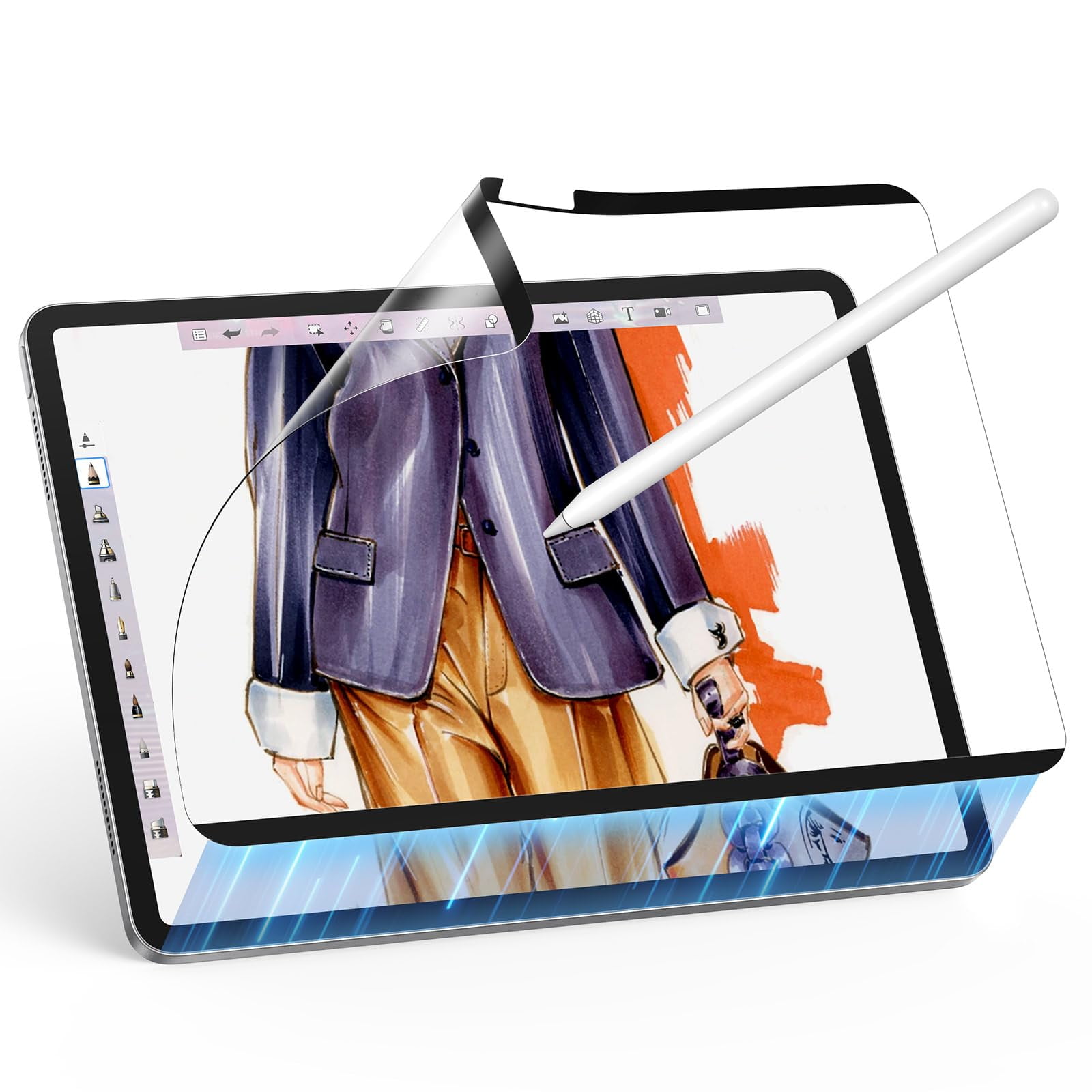 Protector De Pantalla Esr Paper-feel Magnetic Para Ipad Air 11