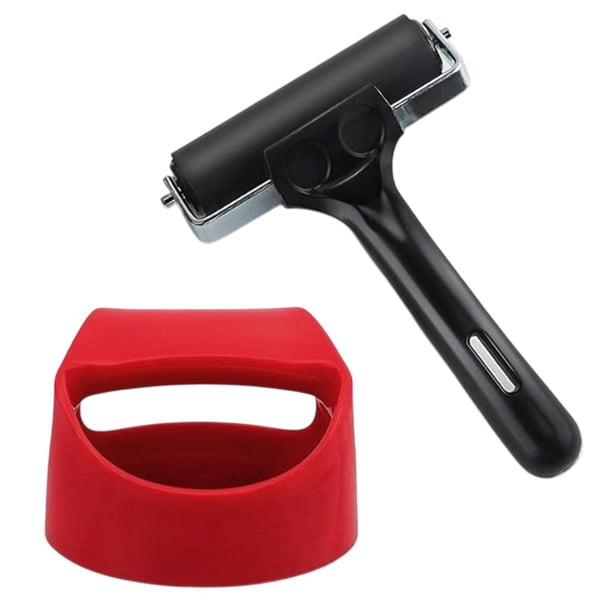 Impresión de bloques Baren, Brayer de rodillos de goma, Herramientas Pintura de tinta de rodillo de impresión para elaboración, entrada, impresión, pe