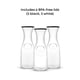 thumbnail image 3 of Juego de jarras de vidrio JoyJolt Hali de 1 litro con tapa para bebidas, 3 unidades, 3 of 8