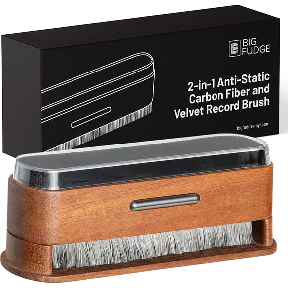 Cepillo para Vinilos Big Fudge 2 en 1 Carbon