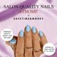 thumbnail image 4 of Uñas postizas JOYVVEW azul pastel 32 piezas ovaladas cortas, 4 of 7