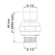 thumbnail image 5 of Conector de ducha, rótula, cabezal de ducha, adaptador de bola giratoria, extensión de brazo de ducha ajustable, componente universal, níquel cepillado, 5 of 8