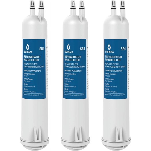 Filtro de agua para frigorífico Vitaliving compatible con Everydrop® Filter 3, EDR3RXD1, 4396841, 4396710, Kenmore® 9030, 9083
