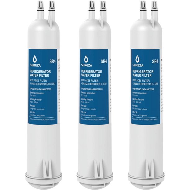 Filtro de agua para frigorífico Vitaliving compatible con Everydrop® Filter 3, EDR3RXD1, 4396841, 4396710, Kenmore® 9030, 9083