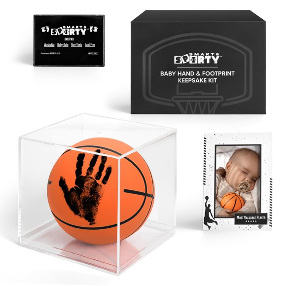 Kit de Huellas de Mano de Bebé con Balón de Baloncesto – Smart and Sporty