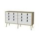 thumbnail image 1 of Comoda Doble 6 Cajones Fm-014c Café Claro Y Blanco, 1 of 7