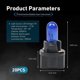 thumbnail image 2 of 20PCS T5 17 57 86 Halogen Instrument Cluster Bulbs, 12V Dash, 2 of 3
