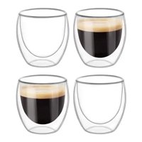 Genérico - Set 4 Tazas Doble Pared 250Ml Frio, Caliente