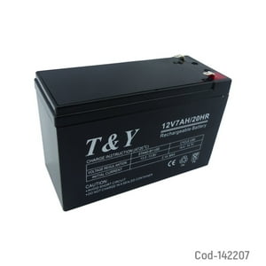 Genérico - Bateria De 12 Voltios Y 7 Amperios, Marca T&Y