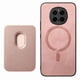 thumbnail image 1 of Funda de Cuero Magnética con Tarjetero para Honor Magic 7 Pro Cubierta Delgada Rosa, 1 of 5