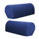 thumbnail image 4 of 1 Par De Fundas Protectoras De Reposabrazos De Sofá Para Muebles A Cuadros De Franela, Color Azul Oscuro, 4 of 4