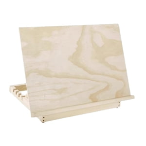 Magideal - Caballete De Mesa Con Soporte Para Escritorio, Ángulo Ajustable, Tablero De Dibujo Portátil, Caballetes De Madera Para Estudiantes De Arte, Libros De 4 Marchas