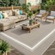 thumbnail image 1 of Alfombra exterior GAOMON 244 × 152 cm impermeable reversible color topo polvoriento, 1 of 9