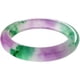 thumbnail image 1 of Pulsera de Primavera de Jade de Tres Colores, Brazalete de Jade de Jadeíta, Jade Helado Morado Verde Blanco, 1 of 7