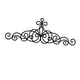 thumbnail image 4 of Decoración artística de pared en pergamino, arte de pared de Metal, decoración de jardín, interior y exterior, 14x40cm, letrero para balcón, colgante, 4 of 5
