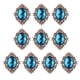 thumbnail image 3 of 10 Piezas De Diamantes De Imitación Con Parte Posterior Plana, Botón De Cuentas, Adorno Para álbum De Recortes, Azul Lago, 3 of 3
