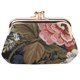 thumbnail image 1 of Monedero para señalizar, tapiz con doble bolsillo, flor de peonía, para mujer, 1 of 5