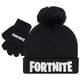 thumbnail image 1 of Set de gorro de invierno y guantes de nieve Fortnite para niños, 1 of 5