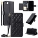 thumbnail image 1 of Funda tipo billetera FOXDOCK para iPhone SE 2022 – Tapa abatible con correa para mujer, 1 of 5