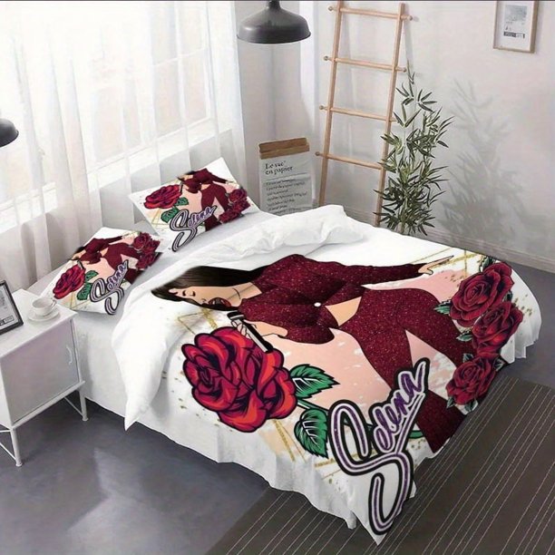 3pcs Selena Duvet Cover Set - Duvet Cover Set - Home Decor Bedding Set for RV Camping Soft Furnishings