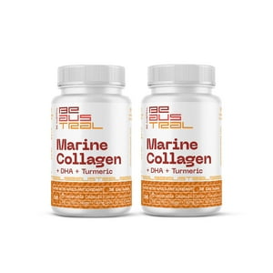 Colágeno Marino+Dha+Curcuma Suplemento 2 Frascos 60 Caps Be Austral