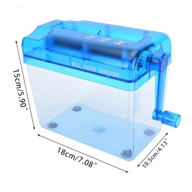 Effortlessly Shred A4 and A6 Papers Anywhere with Our Portable Manual Straight Cutter Shredder - Perfect for Office and Teaching Supplies!