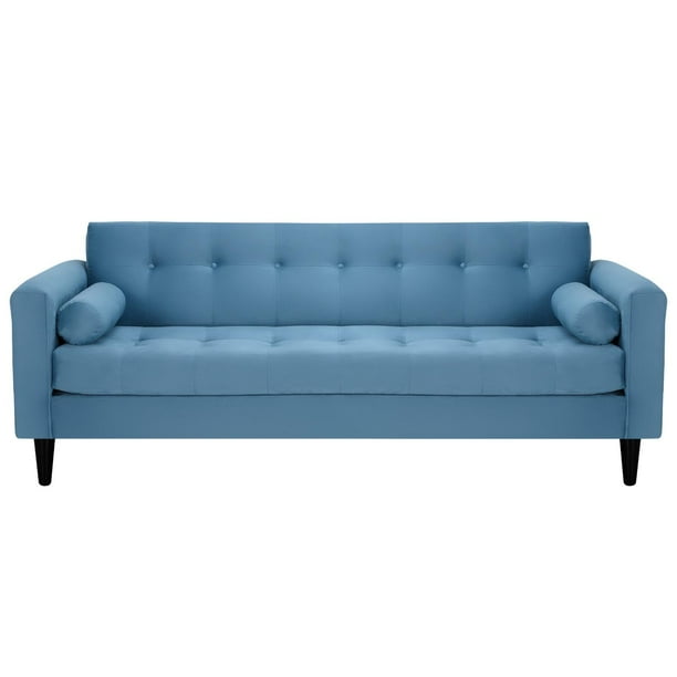 Sofa Retro 3cg Felpa 00 Azul Petroleo