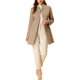 thumbnail image 2 of INSPIRE CHIC Abrigo de Mujer de Largo Medio con Cuello Mao, Abotonado, Abrigo de Invierno con Bolsillos Inclinados y Forro Completo, Marrón Claro XL, 2 of 6