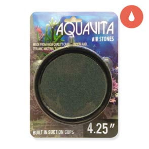 Air Stone AquaVita redonda de 10,8 cm con ventosas