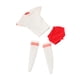 thumbnail image 5 of Figura Femenina A Escala 1/6, Ropa Mini Para Figura De Acción Femenina De 12 Pulgadas, Accesorios, Ajuste Ajustado Blanco Y Rojo, 5 of 5